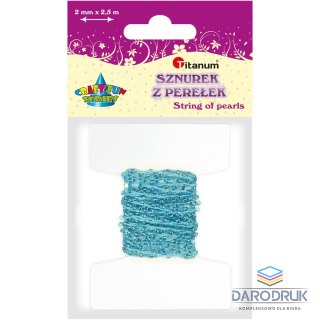 Titanum Koraliki kreatywne Craft-Fun Series na sznurku niebieskie Titanum (16199D)