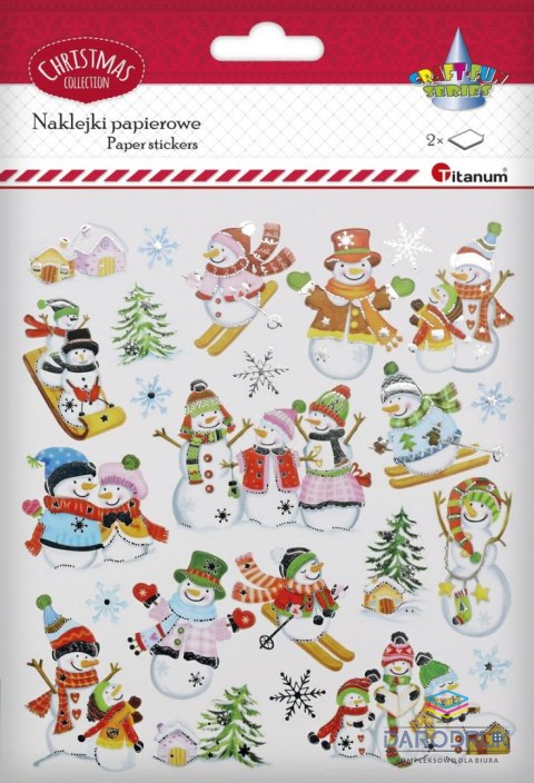 Titanum Naklejka (nalepka) Craft-Fun Series bałwanki xmass Titanum (DIY-XM(29))