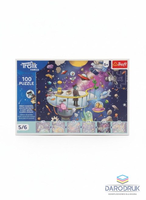 Trefl Puzzle Rodzina Treflików Bert in Space 100 el. Trefl (16545)