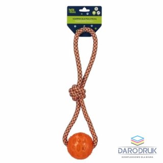 Trik Roll Gadżet Zabawka dla psa Szarpak 36 cm z piłką pomarańczowy Trik Roll (560883)