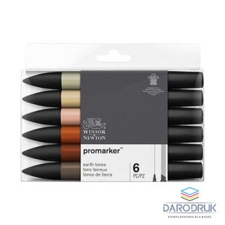 Winsor Marker specjalistyczny Zestaw 6szt earth tones Winsor (0290160)