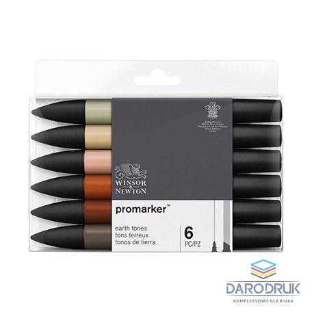 Winsor Marker specjalistyczny Zestaw 6szt earth tones Winsor (0290160)