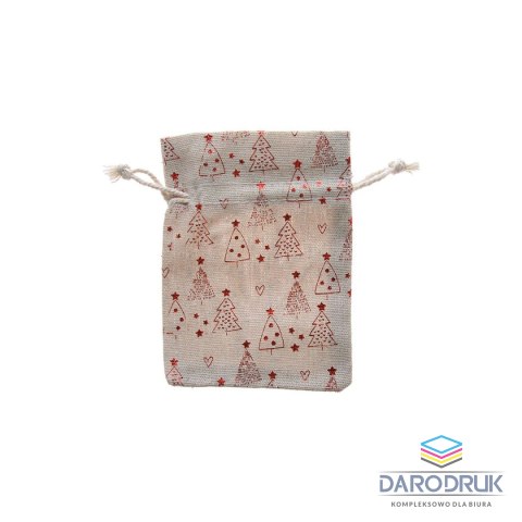 Arpex Opakowanie ozdobne Jutowy worek na prezenty z nadrukiem 3szt. mix [mm:] 100x120 Arpex (SM4018)
