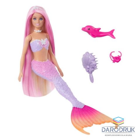 Barbie Lalka Malibu Syrenka Zmiana koloru [mm:] 290 Barbie (HRP96)