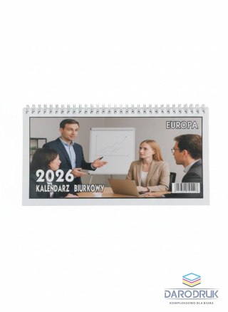 Beskidy Kalendarz biurkowy EUROPA biurkowy leżący 135mm x 270mm Beskidy