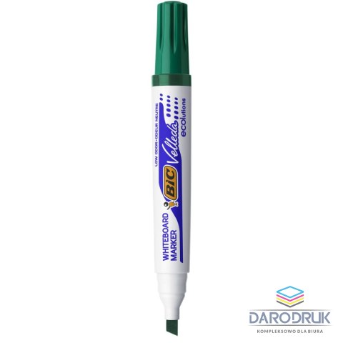 Bic Marker suchościeralny Velleda Ecolutions 1751 wkład zielony 3,7-5,5mm ścięta końcówka Bic (904949)