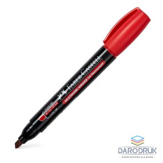 Faber Castell Marker permanentny wkład czerwony ścięta końcówka Faber Castell