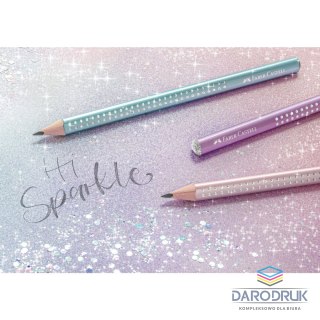 Faber Castell Ołówek Jumbo Sparkle metallic fioletowy B Faber Castell (111663 FC)