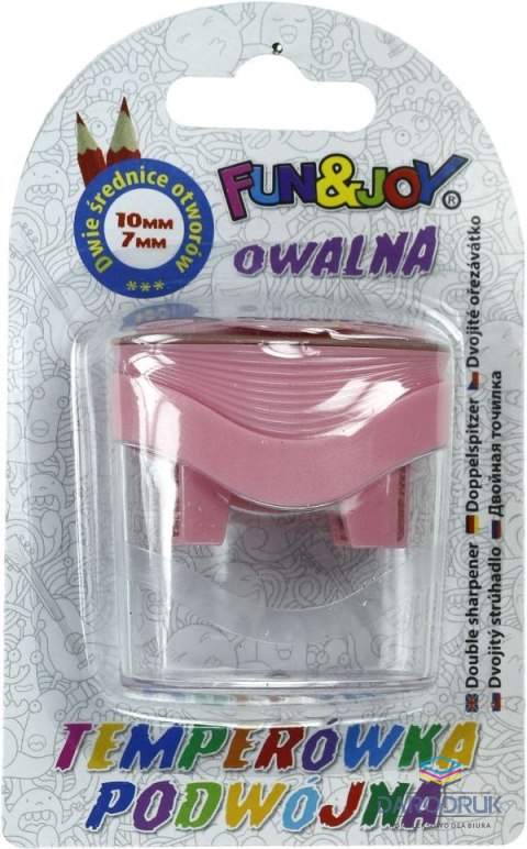 Fun&Joy Temperówka plastikowa duża podwójna