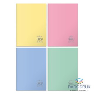 Herlitz Zeszyt A5 Pastel colors Eco PP 9500295 32k. 70g kratka Herlitz (400198031)