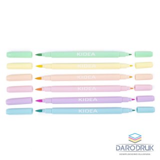 Kidea Flamaster Pastel 6 kol. Kidea (FDPBB6KA)