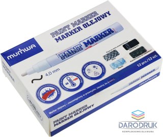 Munhwa Marker olejowy wkład czarny 4mm okrągła końcówka Munhwa (8801006711271)