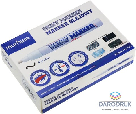 Munhwa Marker olejowy wkład czarny 4mm okrągła końcówka Munhwa (8801006711271)