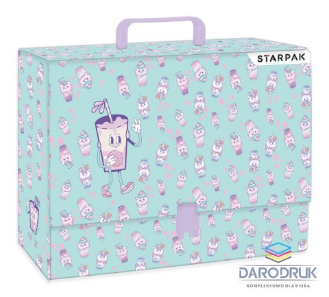 Starpak Teczka z szerokim grzbietem na klips BUBBLETEA A4 różne Starpak (559318)