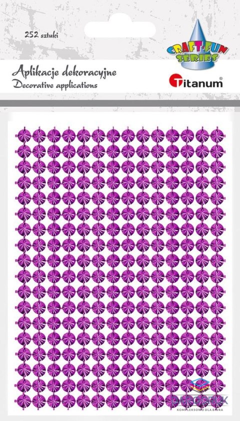 Titanum Ćwieki Craft-Fun Series plastikowe różowe Titanum (130x95 mm)