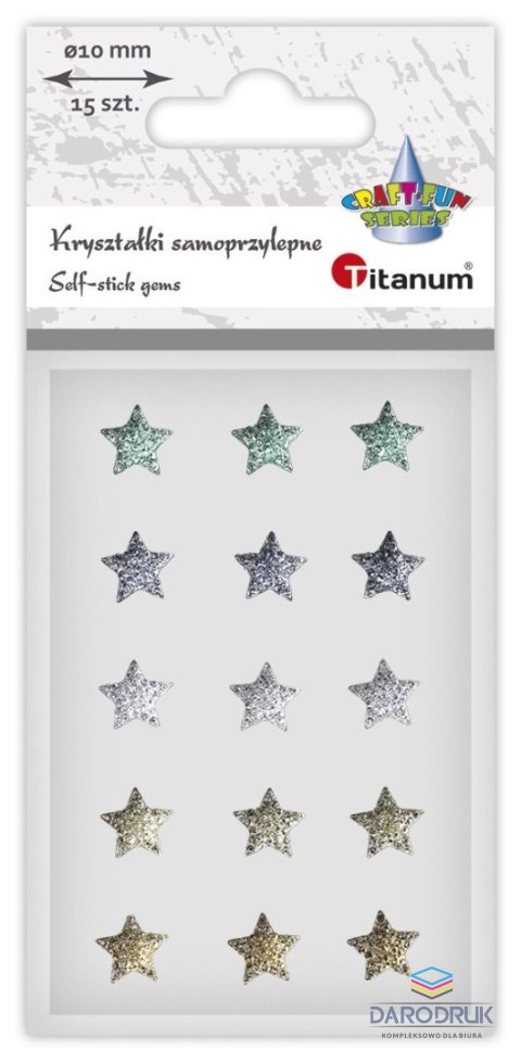 Titanum Kryształki Craft-Fun Series gwiazdki mix Titanum (24MH0351)