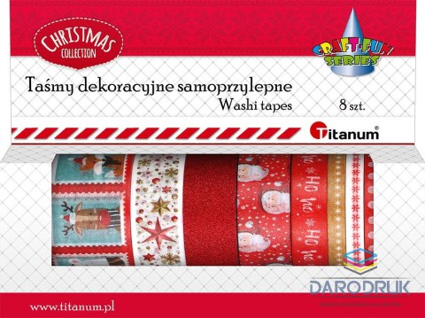 Titanum Taśma ozdobna Craft-Fun Series XMAS Washi tape mix Titanum (23RL0103-3)