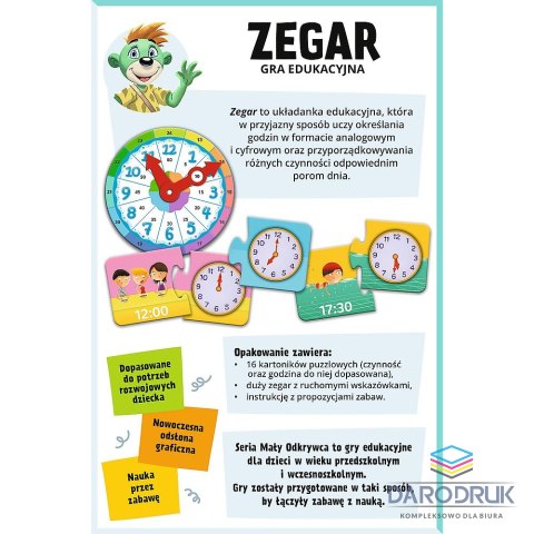 Trefl Gra edukacyjna Trefliki Mały odkrywca Gra Zegar Trefl (02809)