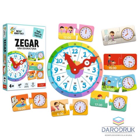 Trefl Gra edukacyjna Trefliki Mały odkrywca Gra Zegar Trefl (02809)
