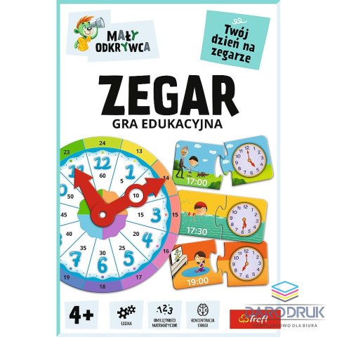 Trefl Gra edukacyjna Trefliki Mały odkrywca Gra Zegar Trefl (02809)