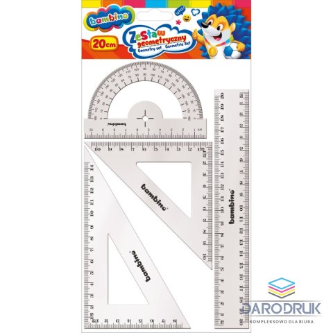 Bambino Komplet geometryczny 4 elemety, 20cm 4 el. Bambino