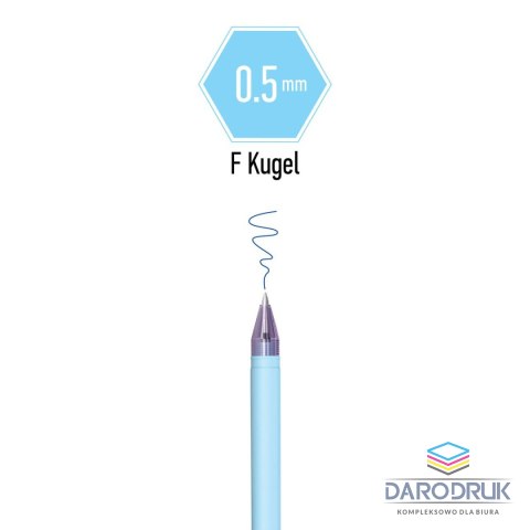 Berlingo Długopis Haze wymazywalny wkład niebieski 0,5mm Berlingo (338374)