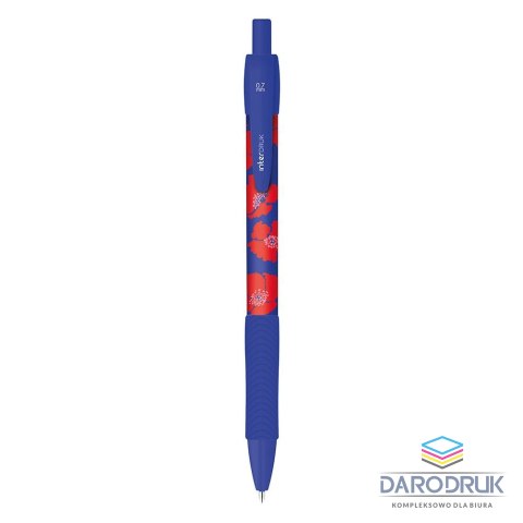 Interdruk Długopis żelowy TUTTO BELLO z gripem wkład niebieski 0,7mm Interdruk (żelowy)