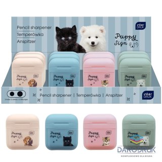 Interdruk Temperówka PUPPY SIGN podwójna mix plastikowa Interdruk