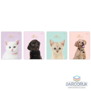 Interdruk Zeszyt A5 PUPPY SIGN 32k. 70g krata Interdruk (ZE32#PUP)