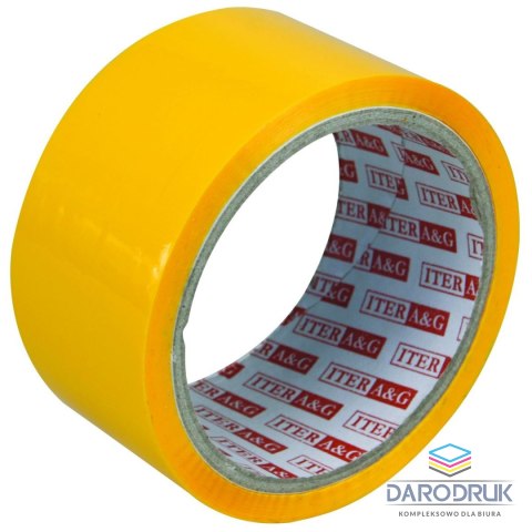 Iter A&G Taśma pakowa 48x50 [mm x yd] żółta Iter A&G
