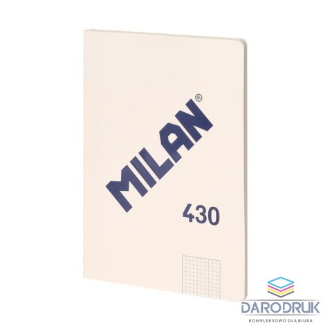 Milan Zeszyt A4 1918 beżowy 48k. 95g kratka Milan (57243G48BG)
