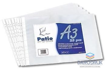 Patio Koszulki na dokumenty krystaliczne A3 kolor: bezbarwny typu U Patio (401)