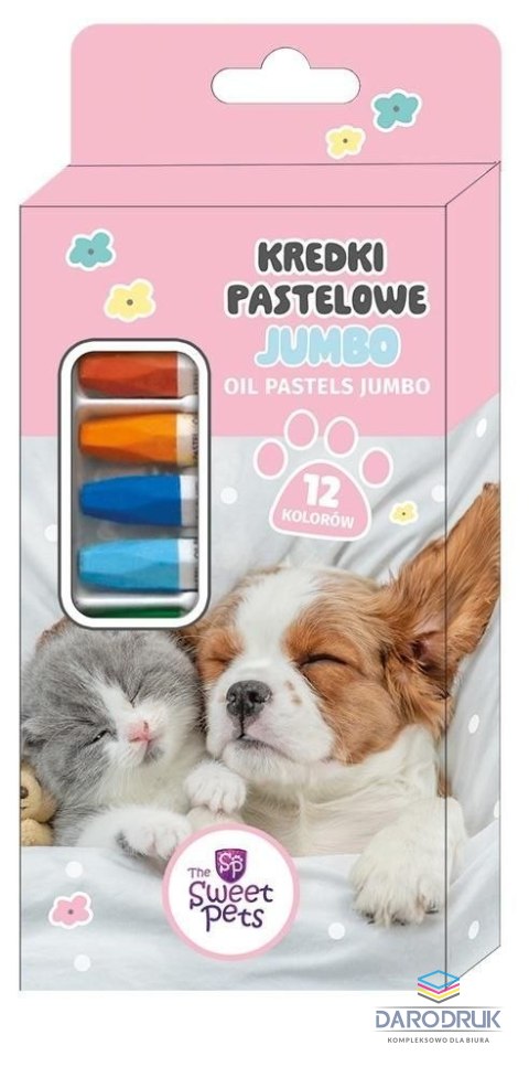 Rexus Pastele olejne The Sweet Pets 12 kol. Rexus
