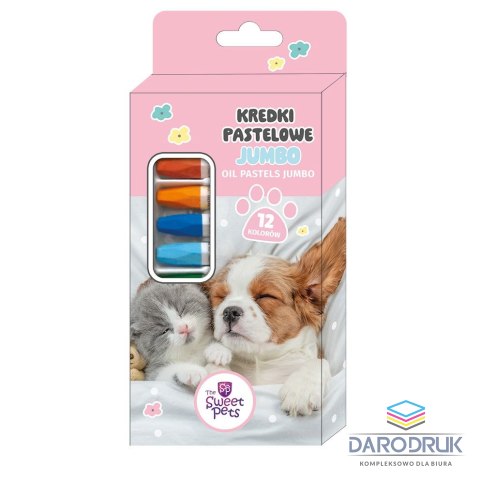 Rexus Pastele olejne The Sweet Pets 12 kol. Rexus