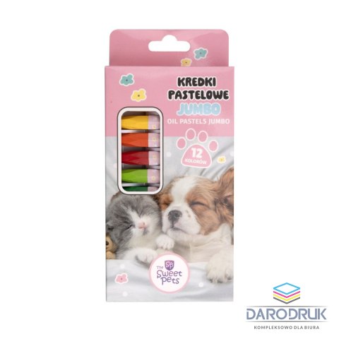 Rexus Pastele olejne The Sweet Pets 12 kol. Rexus