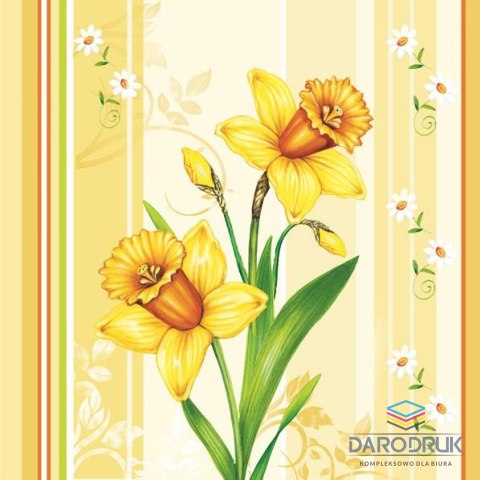 Serwetki wiosna mix bibuła [mm:] 330x330
