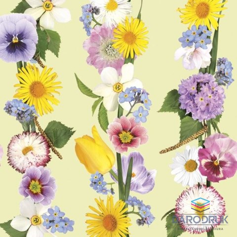 Serwetki wiosna mix bibuła [mm:] 330x330