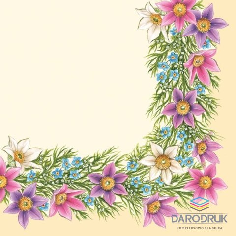 Serwetki wiosna mix bibuła [mm:] 330x330
