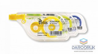 Tetis Korektor w taśmie (myszka) 5x6 [mm*m] Tetis (BK005-TA)