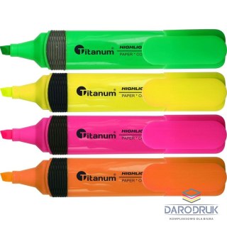 Titanum Zakreślacz Highlighter wkład mix 1,0-5,0mm Titanum (CLC1190)