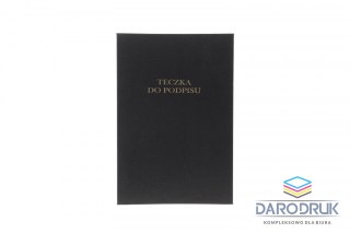 Barbara Teczka do podpisu A4 czarny 12k. tektura pokryta folią Barbara (1822214)