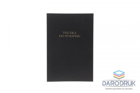 Barbara Teczka do podpisu A4 czarny 12k. tektura pokryta folią Barbara (1822214)