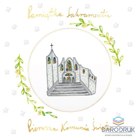 Henry Kartka składana kw KARNET KW KOMUNIA KÓŁKO HS KOSCIOŁEK Henry (5907465664813)