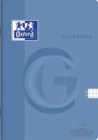 Oxford Zeszyt tematyczny A5 geografia 60k. 90g krata Oxford (400175638)