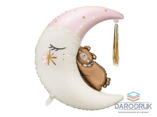 Partydeco Balon foliowy Miś na księżycu, 80x98 cm, mix 34cal Partydeco (FB196)