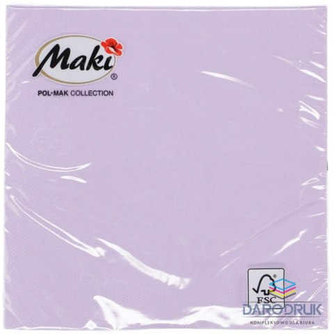 Pol-mak Serwetki lawendowy papier [mm:] 330x330 Pol-mak (45)