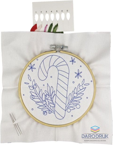 Titanum Zestaw kreatywny Craft-Fun Series Zestaw do haftowania - cukrowa laska Titanum (25YY0512(1-6#))