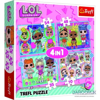 Trefl Puzzle 4w1 el. Trefl (34613)