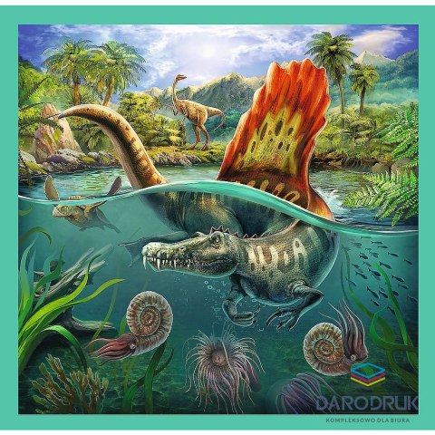 Trefl Puzzle Disney niezwykły świat dinozaurów 3, 4, 6, 9 el. Trefl (34837)