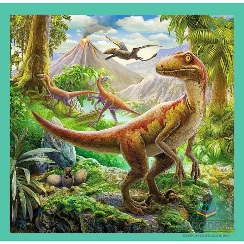 Trefl Puzzle Disney niezwykły świat dinozaurów 3, 4, 6, 9 el. Trefl (34837)